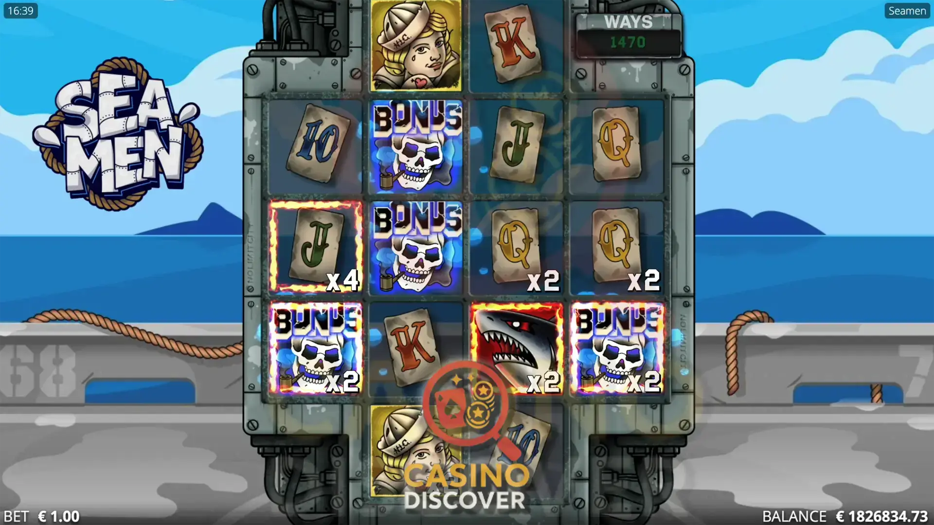 Seamen de Nolimit City : Fonctionnalité Bonus Buy