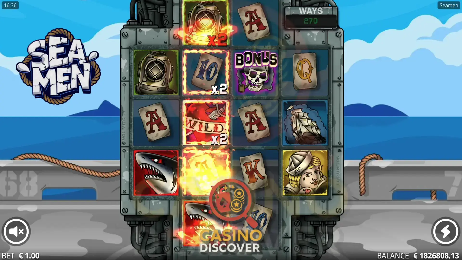 Seamen de Nolimit City : Gameplay de la machine à sous